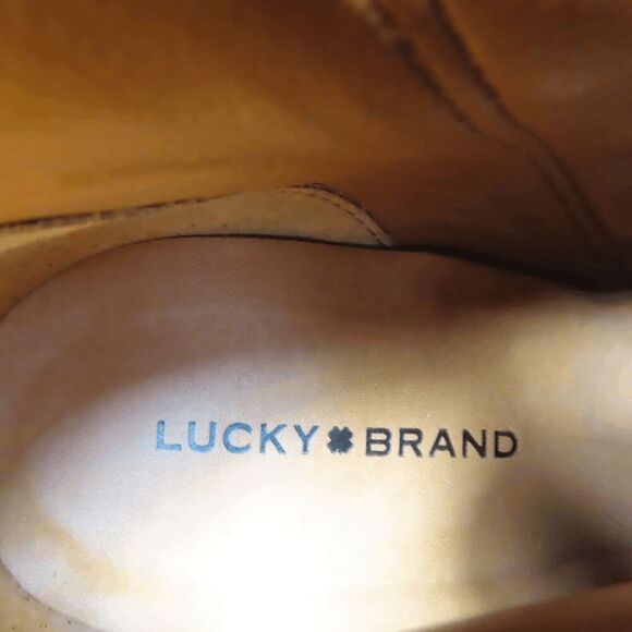 Lucky Brand Brown Cognac Pellyon Western Bootie 6.5 - Picture 4 of 7